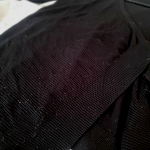 Women's Black Cardigan MNG Basics Black Flowy Cardigan Size Medium - Picture 4 of 5